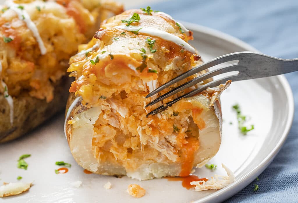 Chicken Stuffed Potatoes