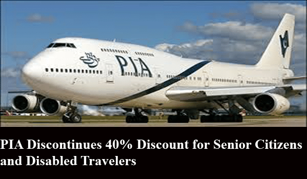 PIA Discontinues 40% Discount for Senior Citizens and Disabled Travelers