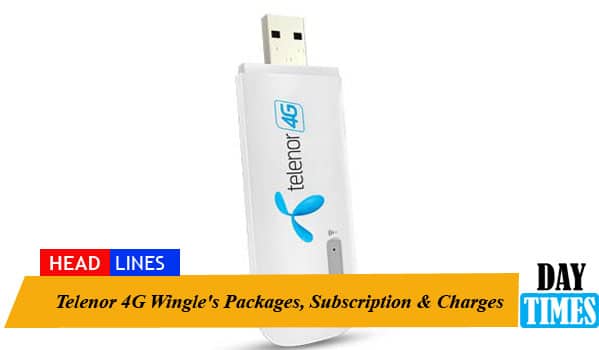 Telenor 4G Wingle's Packages, Subscription & Charges