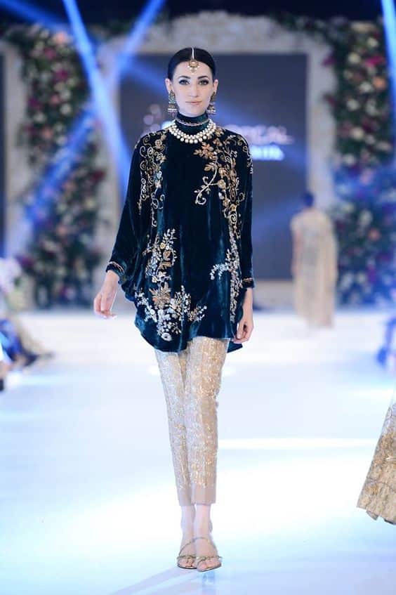 Pakistani Velvet Dresses Designs and Latest Trends