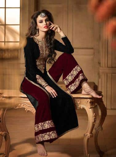 Pakistani Velvet Dresses Designs and Latest Trends