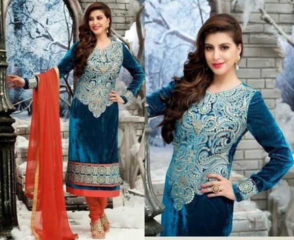 Pakistani Velvet Dresses Designs and Latest Trends