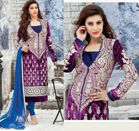 Pakistani Velvet Dresses Designs and Latest Trends