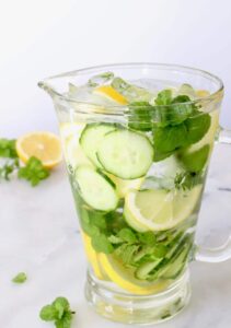 Lemon Mint Detox water