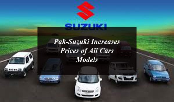 New Year Gift: Pak-Suzuki Increases Prices of All Cars Models