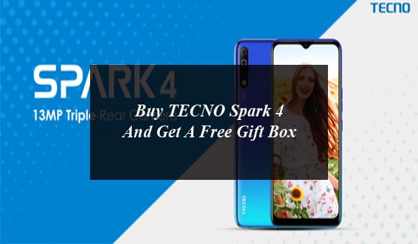 Buy TECNO Spark 4 And Get A Free Gift Box