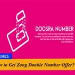 How to Get Zong Double Number Offer?