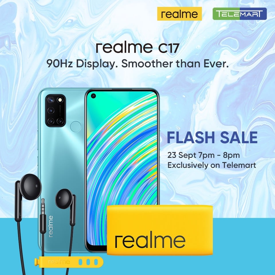 Realme C17 Smartphone To Be Launched Online on Sep 23 Followed by Telemart Flash Sale