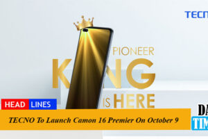TECNO To Launch Camon 16 Premier On October 9
