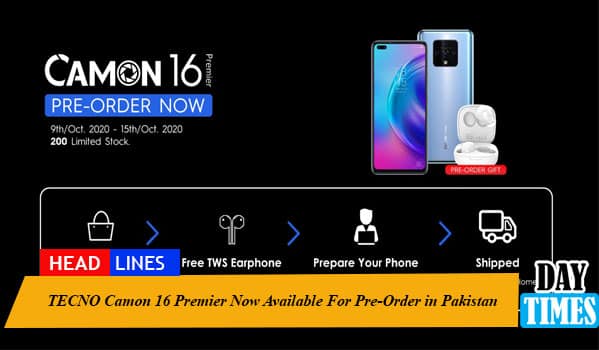 TECNO Camon 16 Premier Now Available For Pre-Order in Pakistan