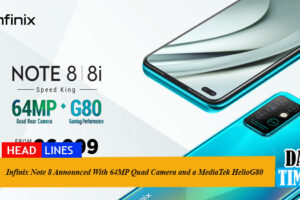 Infinix Note 8 Announced With 64MP Quad Camera and a MediaTek HelioG80