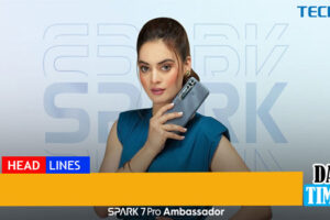 Minal Khan Become Ambassador for TECNO Spark 7 Pro