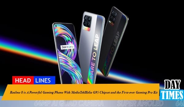 Realme 8 is A Powerful Gaming Phone With MediaTekHelio G95 Chipset and the First-ever Gaming Pro Kit