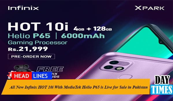 All New Infinix HOT 10i With MediaTek Helio P65 is Live for Sale in Pakistan