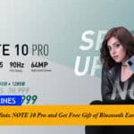 Pre-order Infinix NOTE 10 Pro and Get Free Gift of Bluetooth Earbuds