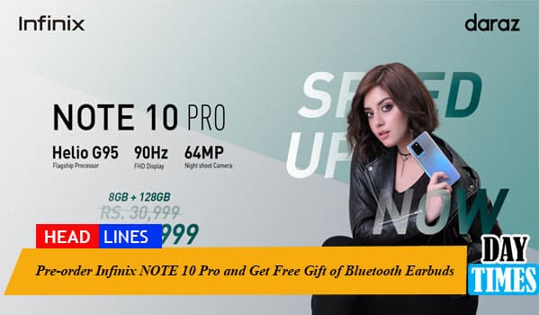 Pre-order Infinix NOTE 10 Pro and Get Free Gift of Bluetooth Earbuds