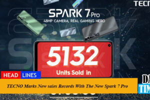 TECNO Marks New sales Records With The New Spark 7 Pro