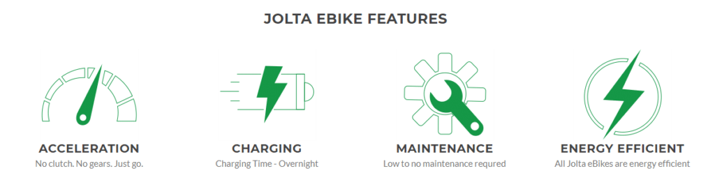 Jolta e-bike features