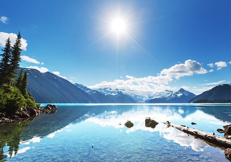 Alaska sun never serts