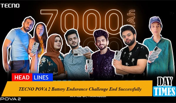 TECNO POVA 2 Battery Endurance Challenge End Successfully