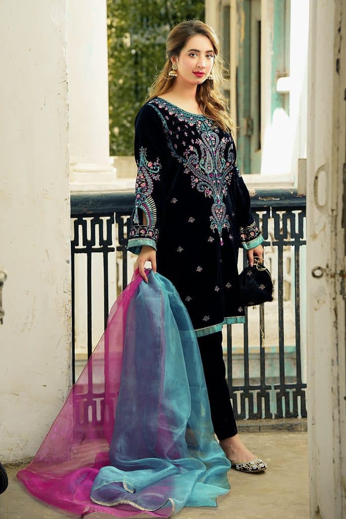 Pakistani Velvet Dresses Designs and Latest Trends