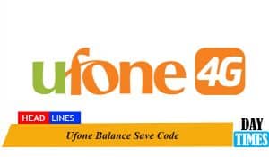 ufone balance save code 2025