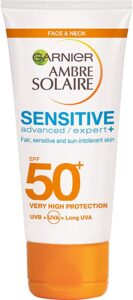 Garnier Ambre Solaire Sensitive Face & Neck Spf50+