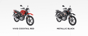 Available colors of YBR-125G Motorcycle