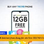 Free 12GB Internet from Zong for All-New TECNO Users