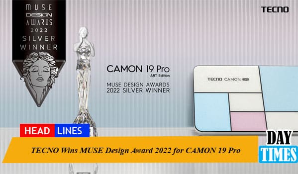 TECNO Wins MUSE Design Award 2022 for CAMON 19 Pro