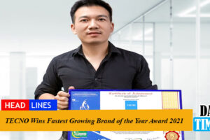 TECNO Wins Fastest Growing Brand of the Year Award 2021