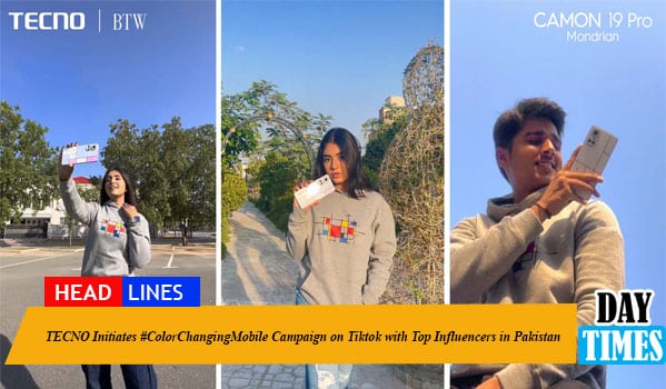 TECNO Initiates #ColorChangingMobile Campaign on Tiktok with Top Influencers in Pakistan