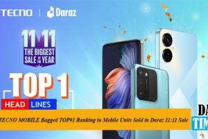 TECNO MOBILE Bagged TOP#1 Ranking in Mobile Units Sold in Daraz 11:11 Sale