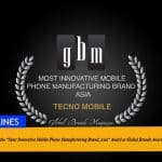 TECNO Mobile Won the “Most Innovative Mobile Phone Manufacturing Brand, Asia” Award at Global Brands Awards 2022