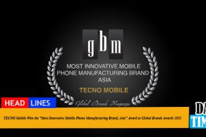 TECNO Mobile Won the “Most Innovative Mobile Phone Manufacturing Brand, Asia” Award at Global Brands Awards 2022