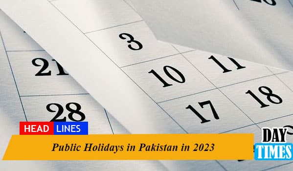 Public Holidays in Pakistan in 2023