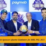 Paymob Sponsors Quetta Gladiators for HBL PSL 2023
