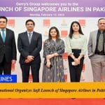 Gerry’s International Organizes Soft Launch of Singapore Airlines in Pakistan