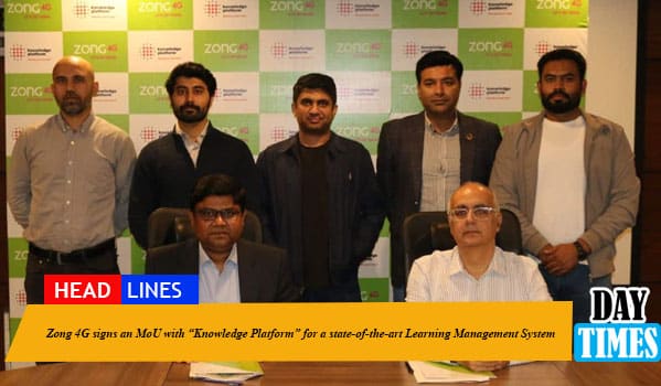 Zong 4G signs an MoU with “Knowledge Platform” for a state-of-the-art Learning Management System