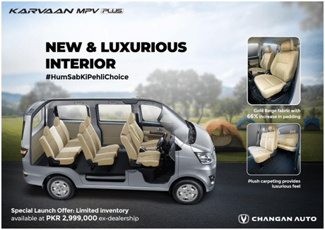 Master Changan Motors Unveils Luxurious Interior Upgrades for Changan Karvaan MPV