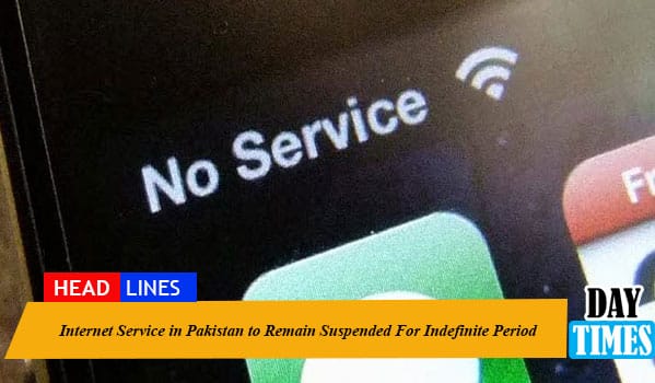 Internet Service in Pakistan to Remain Suspended For Indefinite Period