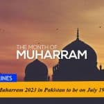 First Muharram 2023 in Pakistan to be on July 19