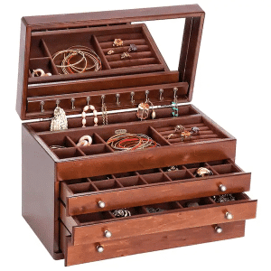 Wooden jewelry boxes