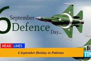 6 September Holiday in Pakistan