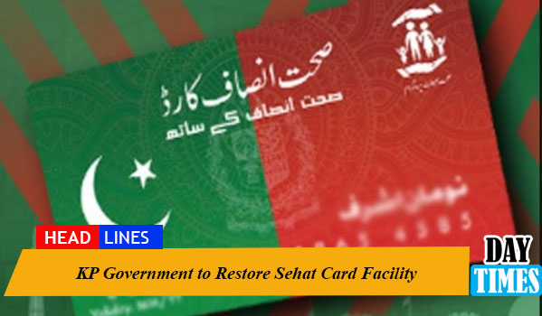 KP Government to Restore Sehat Card Facility