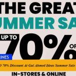 Enjoy UP TO 70% Discount At Gul Ahmed Ideas Summer Sale 2024