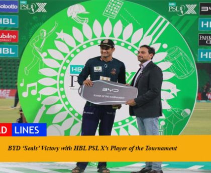 BYD ‘Seals’ Victory with HBL PSL X’s Player of the Tournament