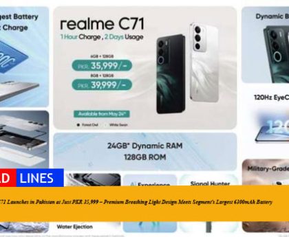 realme C71 Launches in Pakistan at Just PKR 35,999 – Premium Breathing Light Design Meets Segment’s Largest 6300mAh Battery