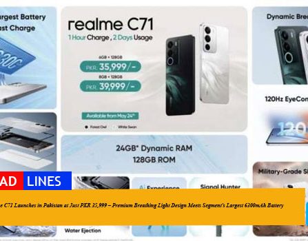 realme C71 Launches in Pakistan at Just PKR 35,999 – Premium Breathing Light Design Meets Segment’s Largest 6300mAh Battery