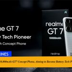 realme Unveils 10,000mAh GT7 Concept Phone, Aiming to Become Battery Tech Pioneer